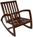 Allie Wood Rosewood ( Sheesham ) Solid Wood 1 Seater Rocking Chairs (Finish Color - Walnut Finish, DIY(Do-It-Yourself))