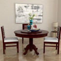Allie Wood Rosewood (Sheesham) Solid Wood 3 Seater Dining Set