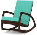 Allie Wood Rosewood ( Sheesham ) Solid Wood 1 Seater Rocking Chairs (Finish Color - Walnut, DIY(Do-It-Yourself))