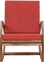 Allie Wood Rosewood ( Sheesham ) Solid Wood 1 Seater Rocking Chairs (Finish Color - Mahogany, DIY(Do-It-Yourself))