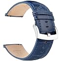 OTTOODY Alligator Grain Leather Watch Bands, Quick Release Top Grain Leather Watch Straps for Men &amp; Women - Choice of Color &amp; Width 18mm, 20mm, 21mm or 22mm, Wristband for Watch &amp; Smartwatch