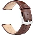 OTTOODY Alligator Grain Leather Watch Bands, Quick Release Top Grain Leather Watch Straps for Men &amp; Women - Choice of Color &amp; Width 18mm, 20mm, 21mm or 22mm, Wristband for Watch &amp; Smartwatch