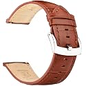 OTTOODY Alligator Grain Leather Watch Bands, Quick Release Top Grain Leather Watch Straps for Men &amp; Women - Choice of Color &amp; Width 18mm, 20mm, 21mm or 22mm, Wristband for Watch &amp; Smartwatch