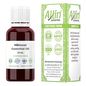 allin exporters hibiscus oil undiluted for aromatherapy hair care oil amp skin care for all skin types - 30 ml