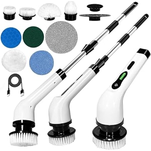 9-in-1 cordless electric spin scrubber-cleaning brush scrubber for home-electric cleaning brush for home - electric mop for floor cleaning 9 in 1 electric spin scrubber