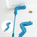 Microfiber Cleaning Duster Feather Duster Bendable &amp; Extendable Fan Cleaning Brush with Extendable Rod Microfiber Fan Cleaning Duster (Ceiling Fan Duster)