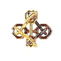 Alloy Metal Brain Teaser Puzzles, 3D IQ Testing Lock Puzzles, High Difficulty Mind Challenging Metal Puzzles for Adults &amp; Kids, Assorted Metal Puzzles Set (Tetrametric Puzzle)