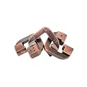 Alloy Metal Brain Teaser Puzzles, 3D IQ Testing Lock Puzzles, High Difficulty Mind Challenging Metal Puzzles for Adults &amp; Kids, Assorted Metal Puzzles Set (Antique Lock)