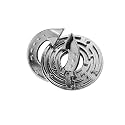 Alloy Metal Brain Teaser Puzzles, 3D IQ Testing Lock Puzzles, High Difficulty Mind Challenging Metal Puzzles for Adults &amp; Kids, Assorted Metal Puzzles Set (Antique Lock)
