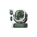 Allsion Camping Fan - 24000mAh Portable Fan, Rechargeable Fan with Light & Remote, Battery Powered Fan 4 Speed Strong Airflow, Desk/Camping/Outdoor/Gym Fan for Office Travel Treadmill Camping Gear
