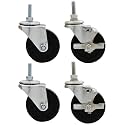 Allstar Performance ALL10163 3" Standard Duty Cradle Locking Wheel Kit, (Pack of 4)