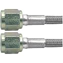 Allstar Performance ALL46310-15 15" #3 Braided Steel Lines With -4 Ends