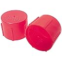 Allstar Performance ALL50803 Red Plastic Fitting Cap for -6AN and 9/16-18 Thread, (Pack of 20)