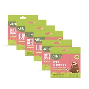 allter bite buster mosquito patches- no of pcs 144 patches  made with natural ingredients  12-hour protection  deet-free citronella amp lemongrass oil  protects from dengue chikungunya amp malaria