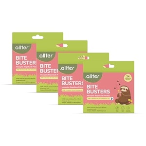 allter bite buster mosquito patches- no of pcs 96 patches  made with natural ingredients  12-hour protection  deet-free  citronella amp lemongrass oil  protects from dengue chikungunya amp malaria