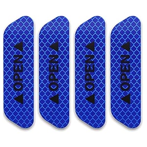 car reflective stickers night visibility warning reflective door open sign tape universal adhesive for auto 95 x 25cm blue 4 pcs for mahindra scorpio