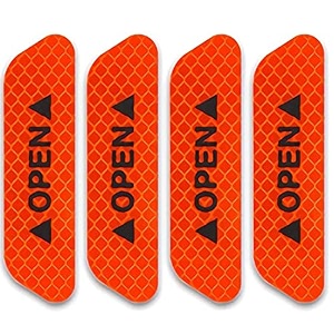 allure auto car reflective stickers night visibility warning reflective door open sign tape universal adhesive for auto 95 x 25cm red 4 pcs for maruti wagon r 2014 2019