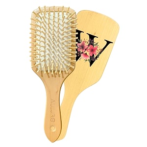 allure personalised letter w paddle hair brush phb-03-w