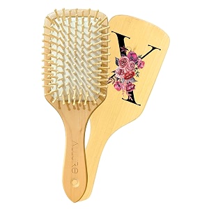 allure personalised letter x paddle hair brush phb-03-x