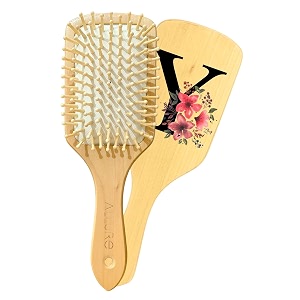 allure personalised letter y paddle hair brush phb-03-y