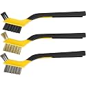 ALLWAY AMB 3-Piece Soft-Grip Mini Stripper Brush Set