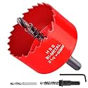 ALLWIN 2-3/8 inch 60mm Hole Saw Kit, Bi-Metal Hole Cutter for Wood, Plastic, Drywall &amp; Thin Metal, with Pilot Drill Bit &amp; Arbor