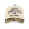 Almere Snapback Trendy Vintage Trucker Hat Baseball Cap for Women Fall, Camo, Two-Tone, Football &amp; Sports, Wellness, Western