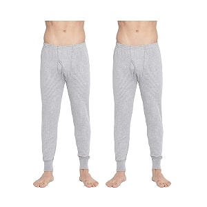 almo - mens thermal inner bottom  winter innerwear for men  body warmer light weight  colour anthra  size l  pack of 2