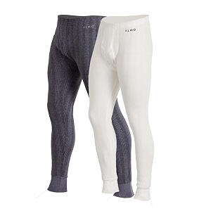 almo - mens thermal inner bottom  winter innerwear for men  body warmer light weight  colour anthra  size l  pack of 2