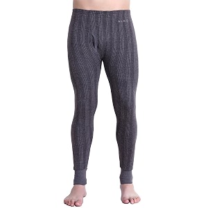 almo - mens thermal inner bottom  winter innerwear for men  body warmer light weight  colour anthra  size l  pack of 2