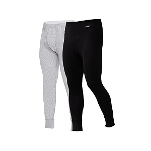 almo - mens thermal inner bottom  winter innerwear for men  body warmer light weight  colour anthra  size l  pack of 2