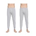 ALMO - Mens Thermal Inner Bottom | Winter Innerwear for Men | Body Warmer, Light Weight | Colour Anthra | Size L | Pack of 2