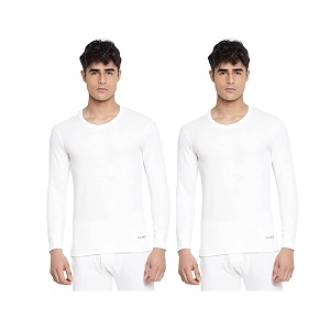 almo - mens thermal inner top  winter innerwear for men  pullover sweater full sleeves  body warmer light weight low neck  colour white  size l