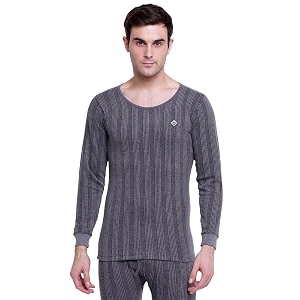 almo - mens thermal inner top  winter innerwear for men  pullover sweater full sleeves  body warmer light weight low neck  colour white  size l