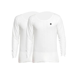 almo - mens thermal inner top  winter innerwear for men  pullover sweater full sleeves  body warmer light weight low neck  colour white  size l