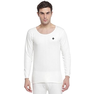 almo - mens thermal inner top  winter innerwear for men  pullover sweater full sleeves  body warmer light weight low neck  colour white  size l