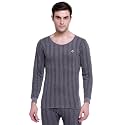 ALMO - Mens Thermal Inner Top | Winter Innerwear for Men | Pullover Sweater Full Sleeves | Body Warmer, Light Weight, Low Neck | Colour White | Size L