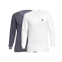 ALMO - Mens Thermal Inner Top | Winter Innerwear for Men | Pullover Sweater Full Sleeves | Body Warmer, Light Weight, Low Neck | Colour White | Size L