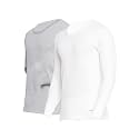 ALMO - Mens Thermal Inner Top | Winter Innerwear for Men | Pullover Sweater Full Sleeves | Body Warmer, Light Weight, Low Neck | Colour White | Size L