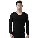 ALMO - Mens Thermal Inner Top | Winter Innerwear for Men | Pullover Sweater Full Sleeves | Body Warmer, Light Weight, Low Neck | Colour White | Size L