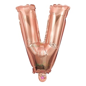 copper gold letter balloons for decoration - alphabets amp numbers for party letter v