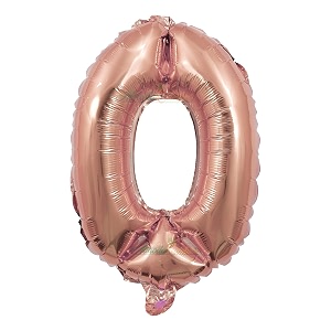 copper gold letter balloons for decoration alphabets amp numbers for party number 0