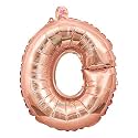 Copper Gold Letter Balloons For Decoration, Copper Gold Color Alphabets & Numbers For Party Decoration (Letter O Copper Gold)