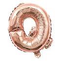 Copper Gold Letter Balloons For Decoration, Copper Gold Color Alphabets &amp; Numbers For Party Decoration (Letter Q Copper Gold)