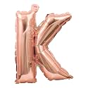 Copper Gold Letter Balloons For Decoration, Copper Gold Color Alphabets &amp; Numbers For Party Decoration (Letter K Copper Gold)