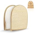 ALMOONI Exfoliating Sponge, Natural Shower Loofah for Men & Women, 2 Pack