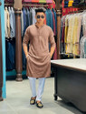 ALMORA LifeStyle Chikan Embroidery Viscose Rayon A-line