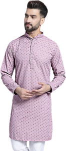 ALMORA Men Embellished Straight Kurta