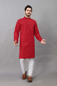 ALMORA Men Embellished Straight Kurta