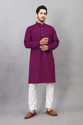 ALMORA Men Embellished Straight Kurta